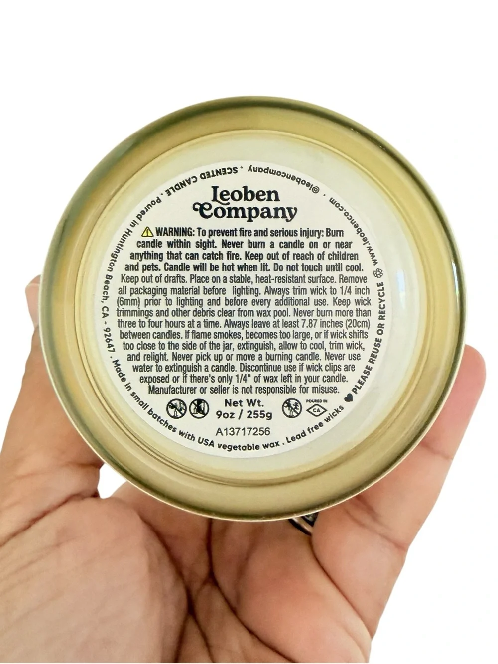 Leoben Company Evening Blossom Scented Candle - Cream